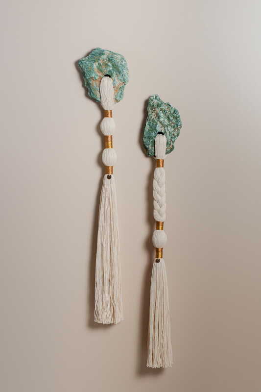 Conjunto de Esculturas de Parede Fucsita