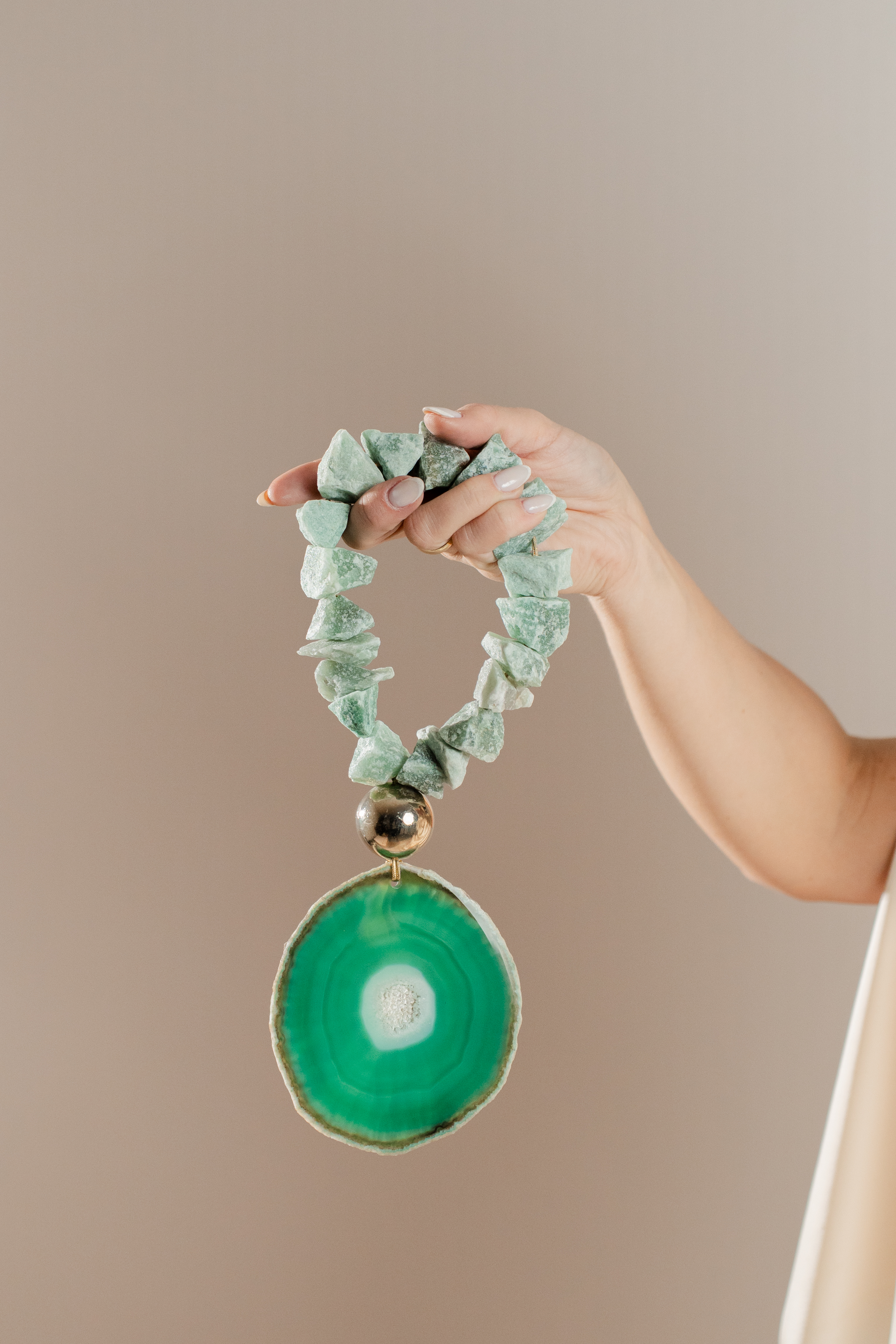 Peça Decorativa Ágata Verde